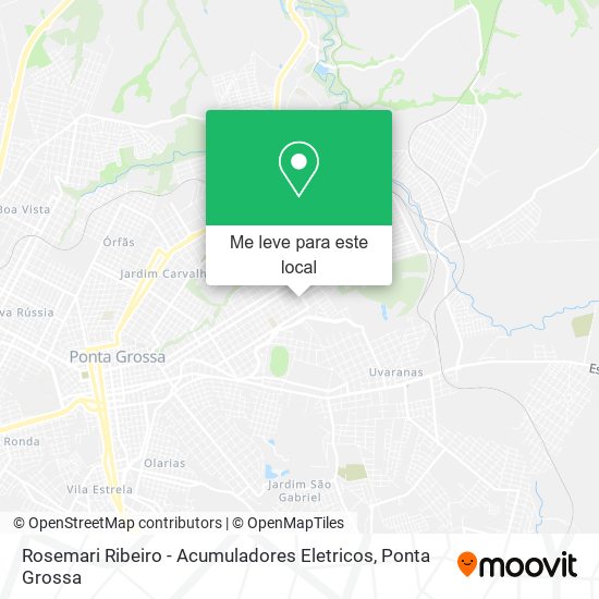 Rosemari Ribeiro - Acumuladores Eletricos mapa