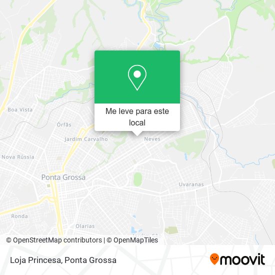 Loja Princesa mapa
