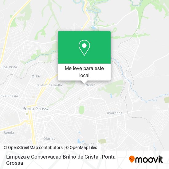 Limpeza e Conservacao Brilho de Cristal mapa