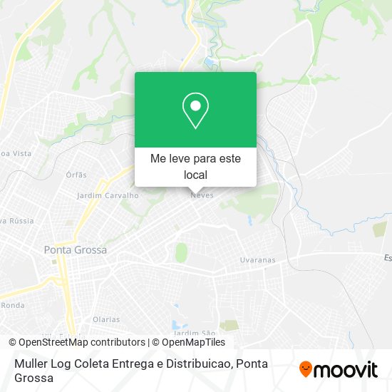 Muller Log Coleta Entrega e Distribuicao mapa