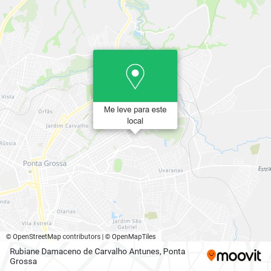 Rubiane Damaceno de Carvalho Antunes mapa