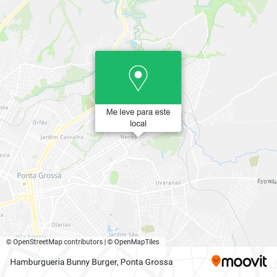 Hamburgueria Bunny Burger mapa