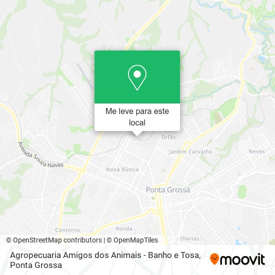 Agropecuaria Amigos dos Animais - Banho e Tosa mapa