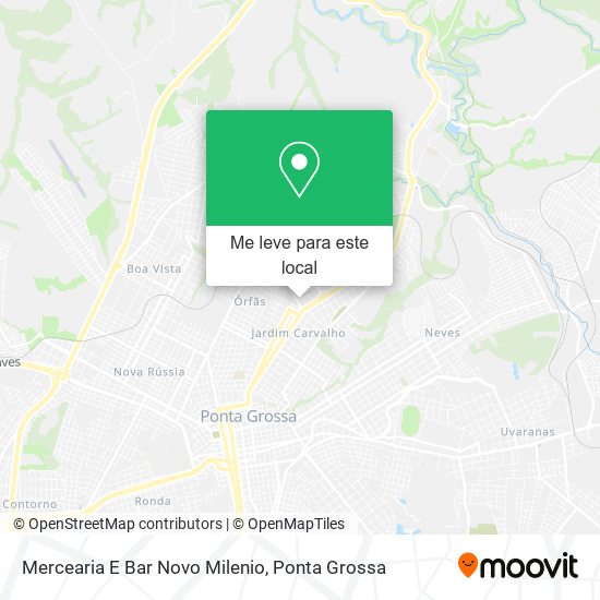 Mercearia E Bar Novo Milenio mapa