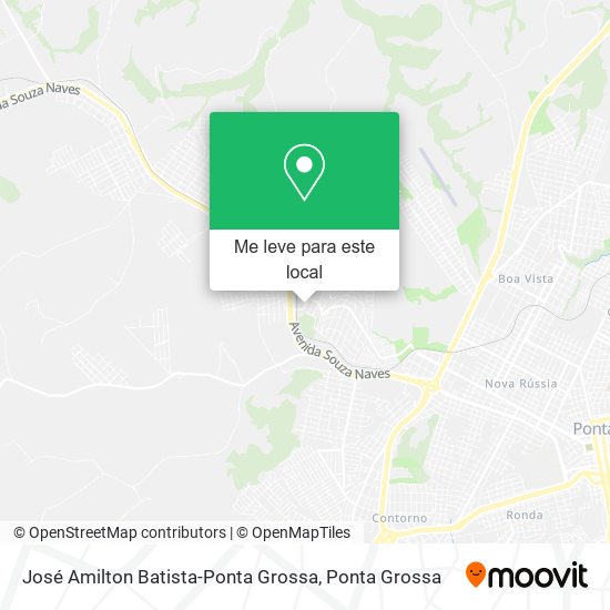 José Amilton Batista-Ponta Grossa mapa