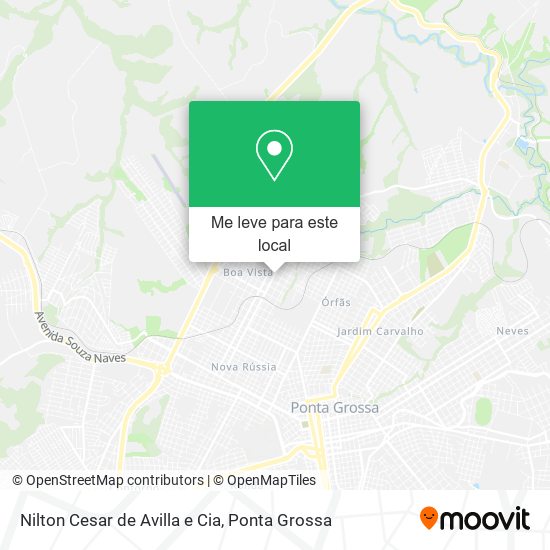 Nilton Cesar de Avilla e Cia mapa