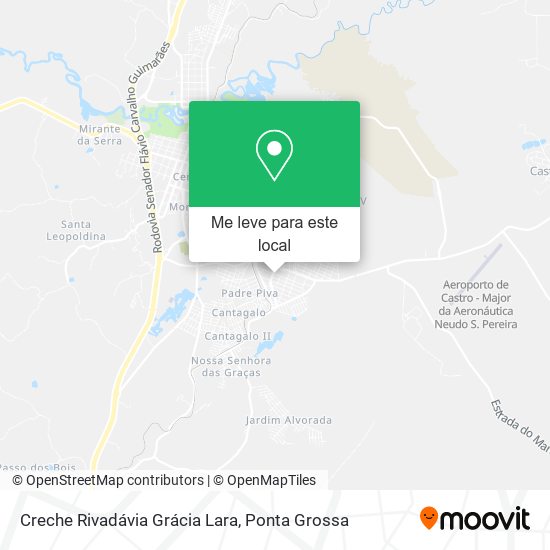 Creche Rivadávia Grácia Lara mapa