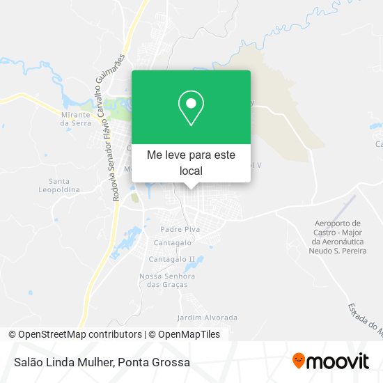 Salão Linda Mulher mapa