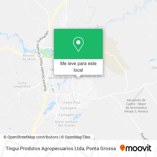 Tingui Produtos Agropecuarios Ltda mapa