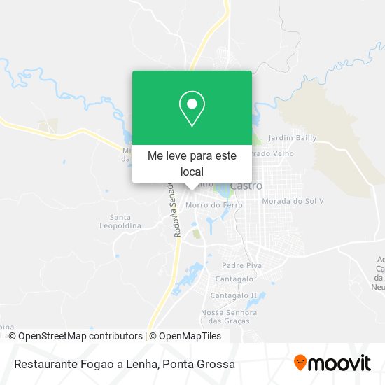 Restaurante Fogao a Lenha mapa