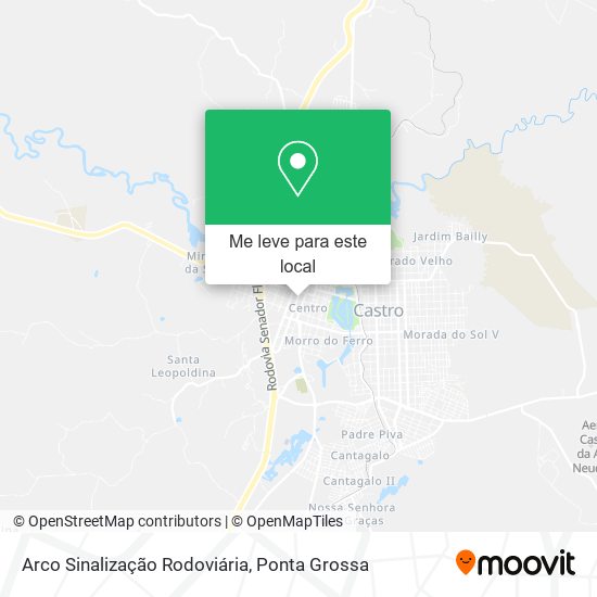 Arco Sinalização Rodoviária mapa