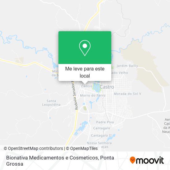 Bionativa Medicamentos e Cosmeticos mapa