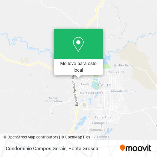 Condominio Campos Gerais mapa