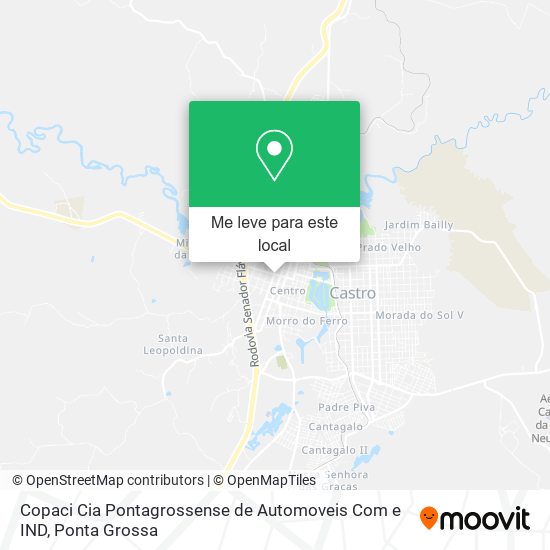 Copaci Cia Pontagrossense de Automoveis Com e IND mapa
