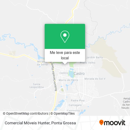 Comercial Móveis Hunter mapa