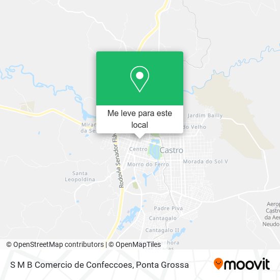 S M B Comercio de Confeccoes mapa