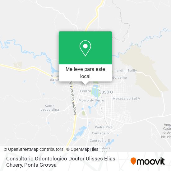 Consultório Odontológico Doutor Ulisses Elias Chuery mapa