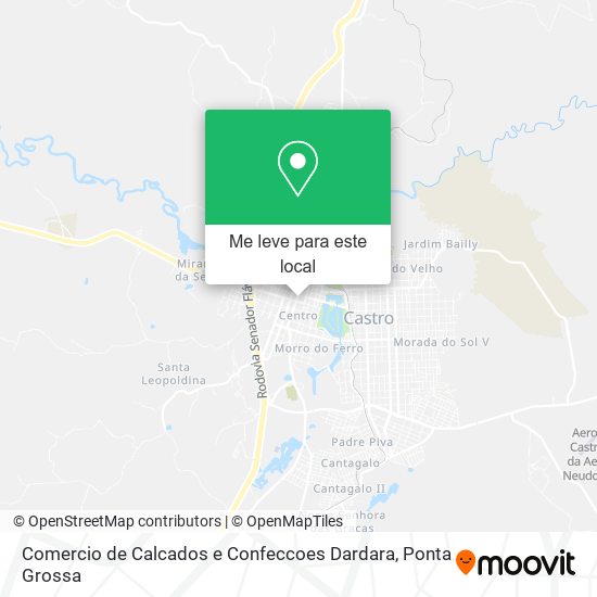 Comercio de Calcados e Confeccoes Dardara mapa