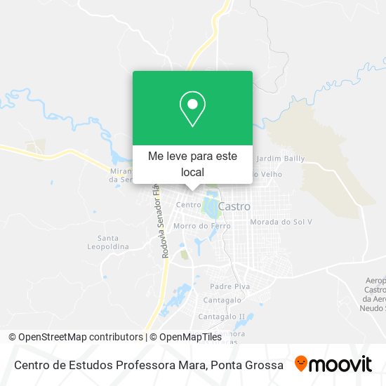 Centro de Estudos Professora Mara mapa