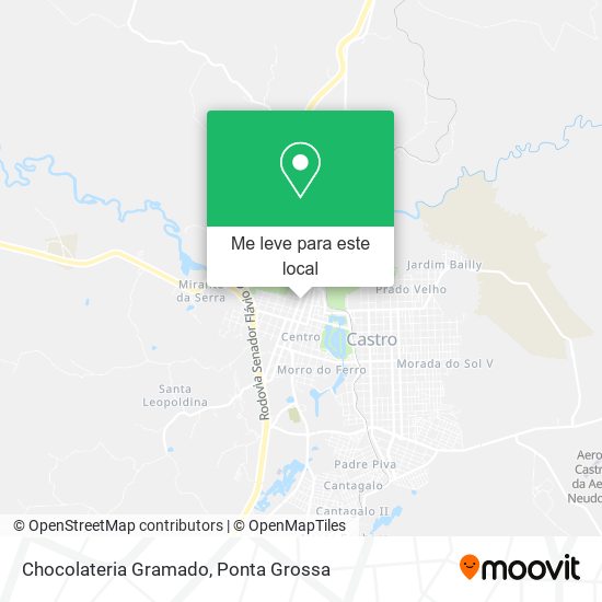 Chocolateria Gramado mapa