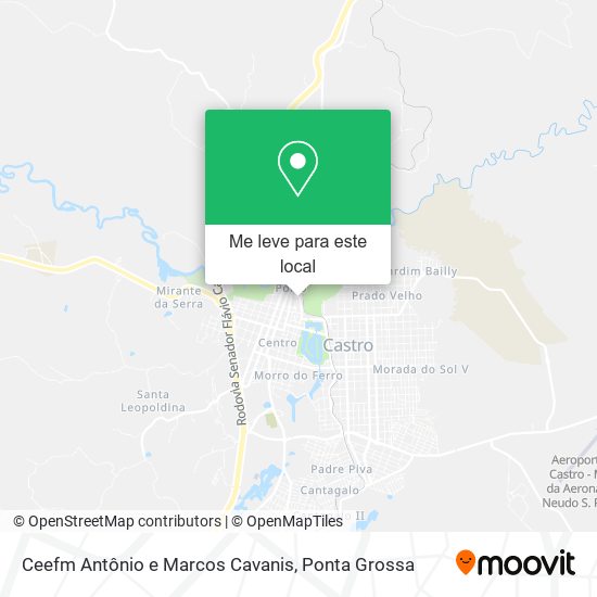 Ceefm Antônio e Marcos Cavanis mapa