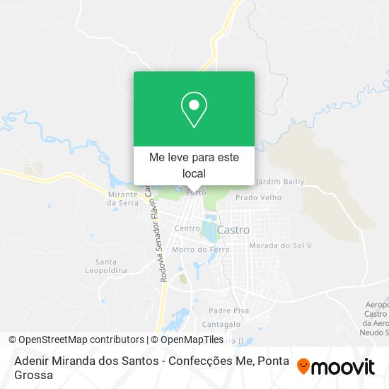 Adenir Miranda dos Santos - Confecções Me mapa