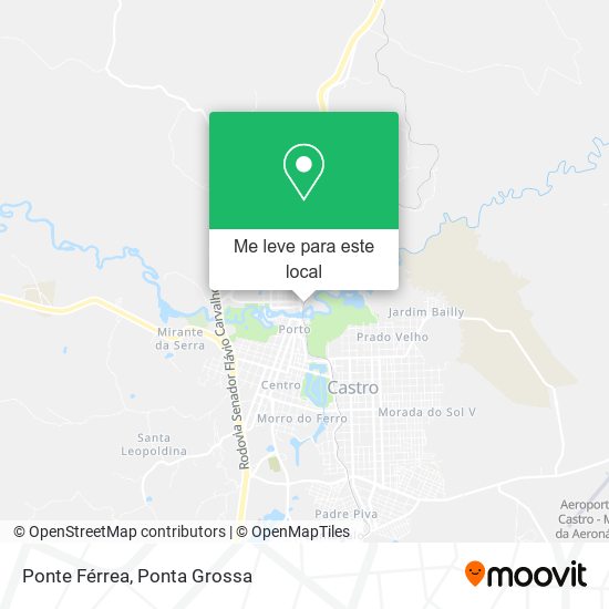 Ponte Férrea mapa