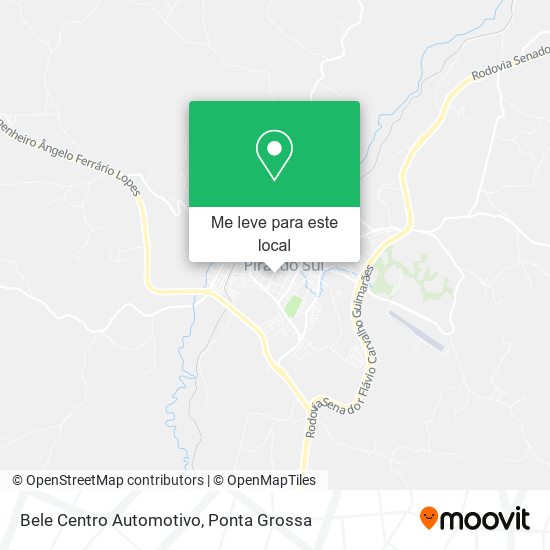 Bele Centro Automotivo mapa