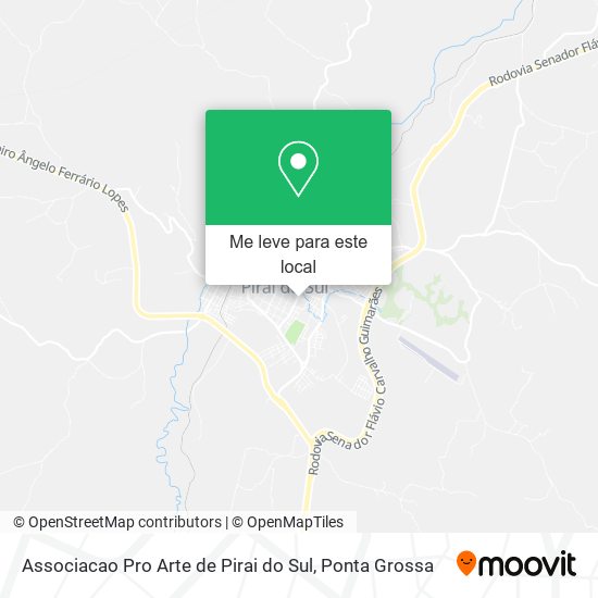 Associacao Pro Arte de Pirai do Sul mapa