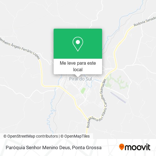 Paróquia Senhor Menino Deus mapa