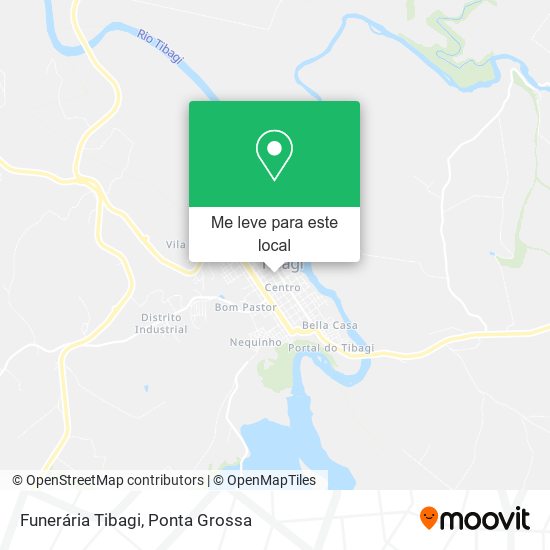 Funerária Tibagi mapa