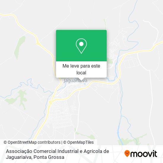 Associação Comercial Industrial e Agrícola de Jaguariaíva mapa