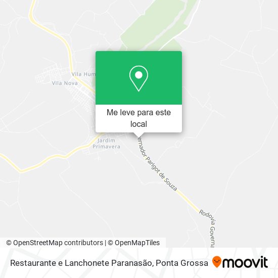 Restaurante e Lanchonete Paranasão mapa