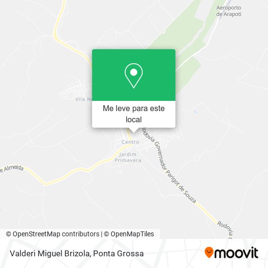 Valderi Miguel Brizola mapa
