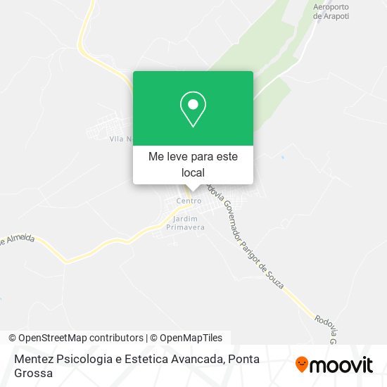 Mentez Psicologia e Estetica Avancada mapa