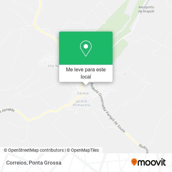 Correios mapa