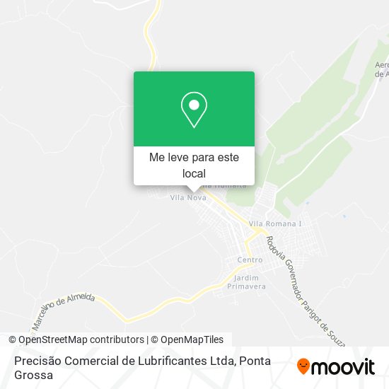 Precisão Comercial de Lubrificantes Ltda mapa