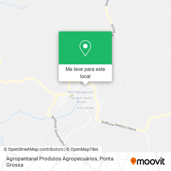 Agropantanal Produtos Agropecuários mapa