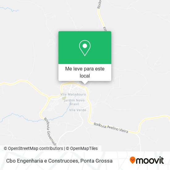 Cbo Engenharia e Construcoes mapa