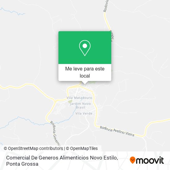 Comercial De Generos Alimenticios Novo Estilo mapa