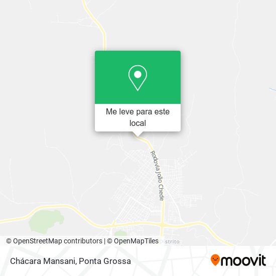 Chácara Mansani mapa