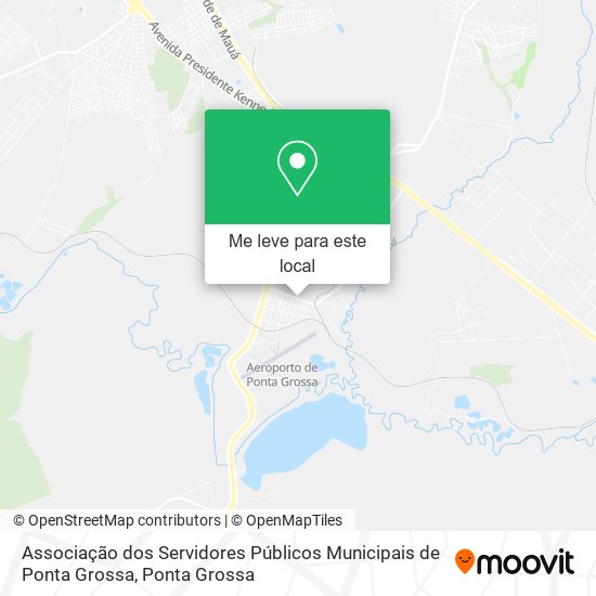 Associação dos Servidores Públicos Municipais de Ponta Grossa mapa