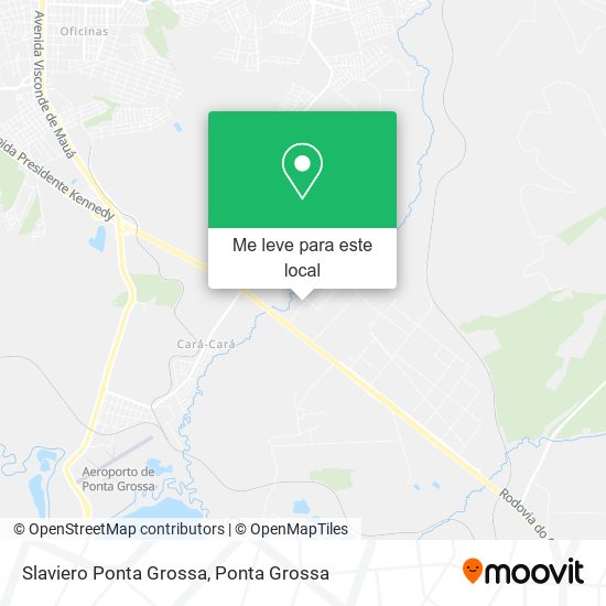 Slaviero Ponta Grossa mapa