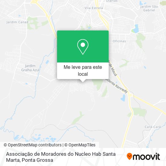 Associação de Moradores do Nucleo Hab Santa Marta mapa