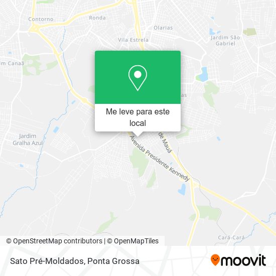 Sato Pré-Moldados mapa