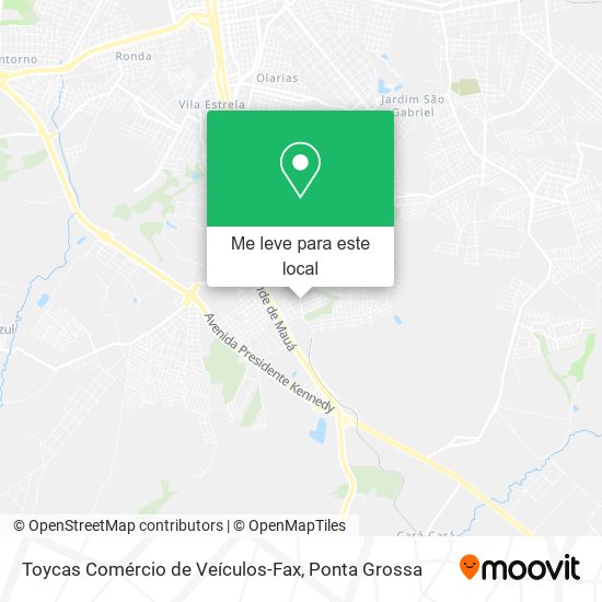 Toycas Comércio de Veículos-Fax mapa