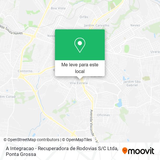 A Integracao - Recuperadora de Rodovias S / C Ltda mapa