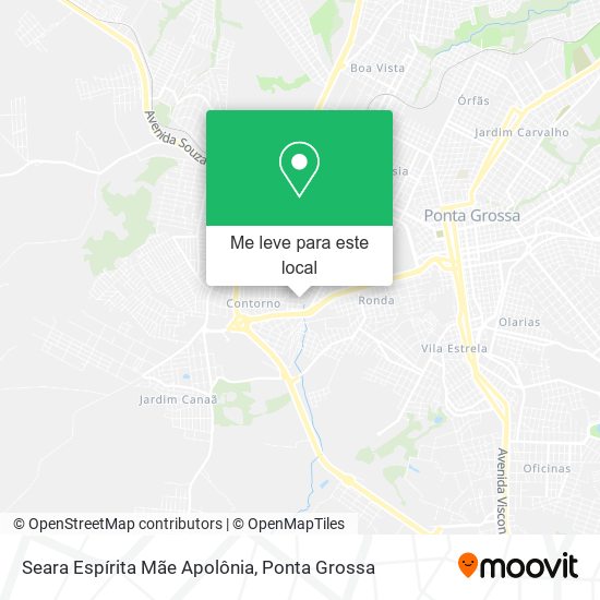 Seara Espírita Mãe Apolônia mapa