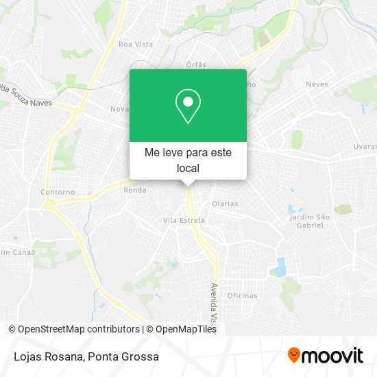 Lojas Rosana mapa