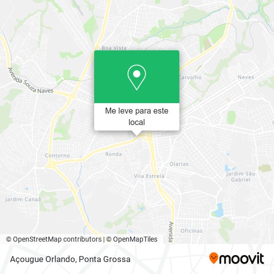 Açougue Orlando mapa